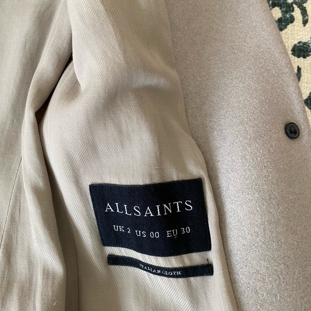 NWT All Saints Leni Coat - Picture 6 of 7
